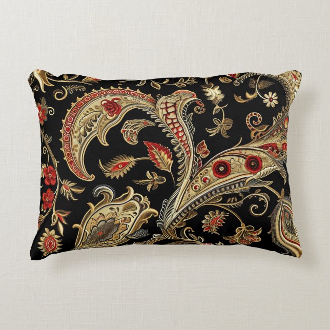 Coussins Décoratifs Paisley, victorien, gothique, (Devant)