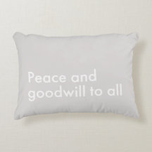 Paix et bonne volonté à tous les Décor de Fêtes