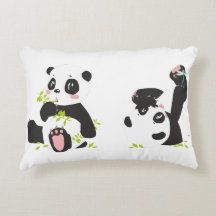 Pandas | Cute Panda Cubs et Petite libellule
