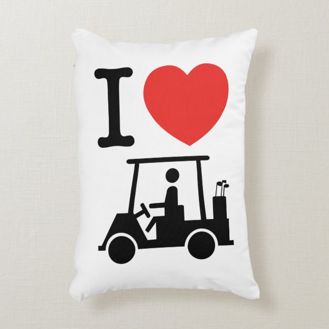 Coussins Décoratifs Panier de golf I Heart (Love) (Devant(Vertical))