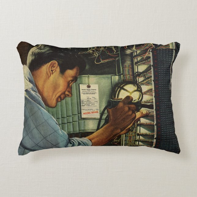 Coussins Décoratifs Panneau de disjoncteurs électriques pour entrepris (Devant)