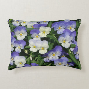 Coussins Décoratifs Pansies violettes Jardin Floral
