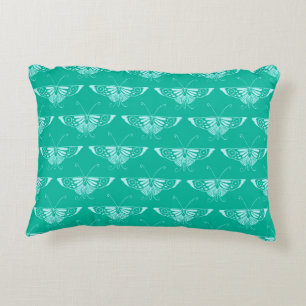 Coussins Décoratifs Papillon Deco stylisé - turquoise et aqua