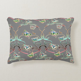 Coussins Décoratifs Papillons ornements gris