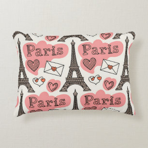 Coussins Décoratifs Paris France Tour Eiffel Romance Joli Motif