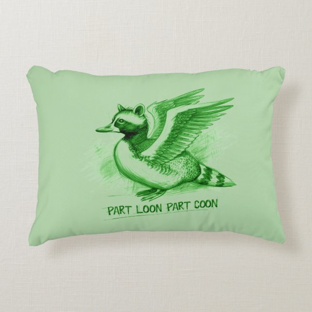 Coussins Décoratifs Part Loon Part Coon  Hybrid Creature (Devant)