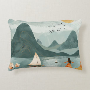Coussins Décoratifs Paysage Abstrait de Boho (11)