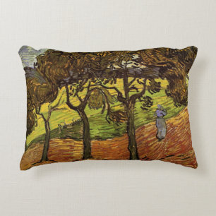 Coussins Décoratifs Paysage, arbres et figures par Vincent van Gogh