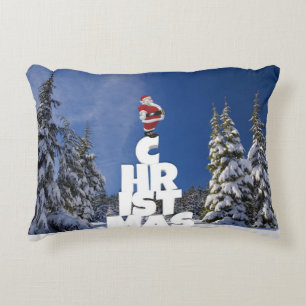 Coussins Décoratifs Paysage d'hiver de Noël