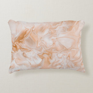 COUSSINS DÉCORATIFS PEINTURE ABSTRAITE BLANCHE ET BLEUE