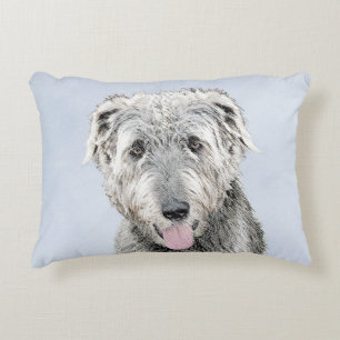 Coussins Décoratifs Peinture de Wolfhound irlandais - Joli art origina