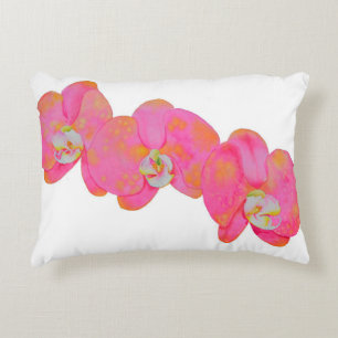 Coussins Décoratifs Peinture d'orchidée rose