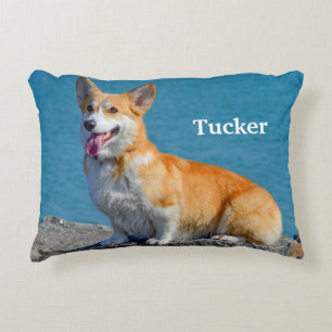 Coussins Décoratifs Pembroke rouge et blanc Corgi Chien chiot gallois