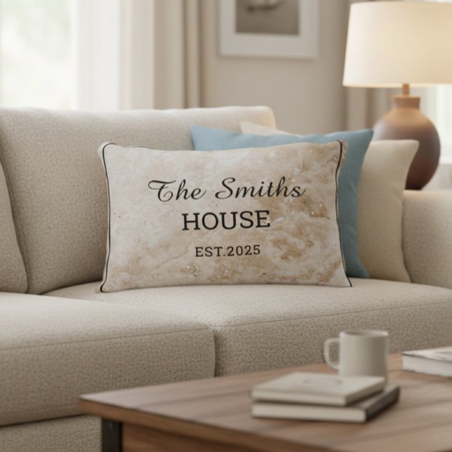 Coussins Décoratifs Personalized family name pillow (Créateur téléchargé)