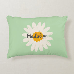Coussins Décoratifs Personnalisé pouponnière mignonne tournesol vert