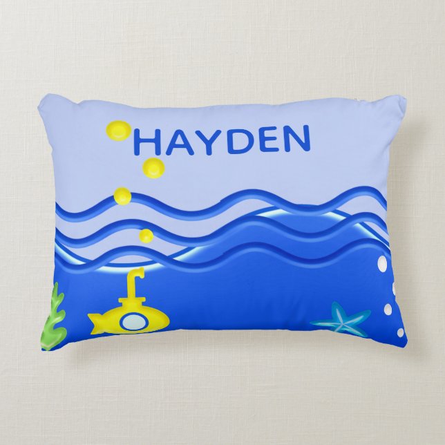 Coussins Décoratifs Personnalisé Sous La Plage Sous-Marine (Devant)