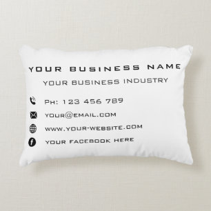 Coussins Décoratifs Personnaliser votre nom d'entreprise Modèle de Cou