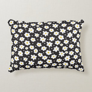 Coussins Décoratifs Petites marguerites, vintage, arrière - plan sans