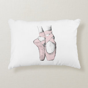 Coussins Décoratifs Pieds de Ballerine sur Pointe #1 Rose Clair