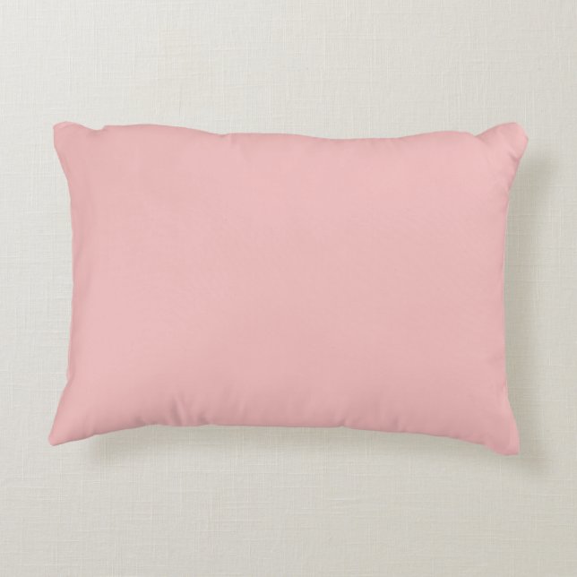 Coussins Décoratifs Pile rose pâle moderne à Accent de couleur solide (Dos)