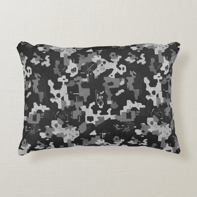 Coussins Décoratifs Pixel Camo Stealth (Devant)