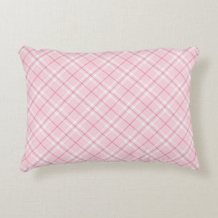 Coussins Décoratifs Plaid rose-clair