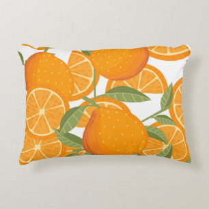 Coussins Décoratifs Plaisir aux agrumes : Motif aux fruits orange