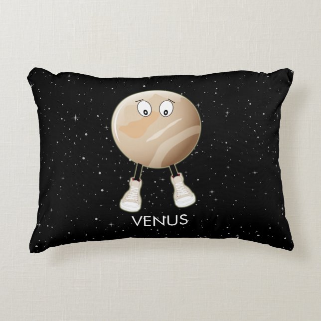 Coussins Décoratifs Planète Vénus & Étoiles (Devant)