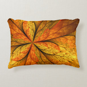 Coussins Décoratifs Plante d'automne, Abstrait moderne Fractal Art Lea