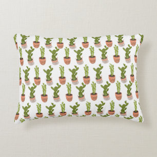 Coussins Décoratifs Plantes de cactus modernes en pot dessinées à la m