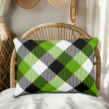 Plaques Tartan simples Vert néon