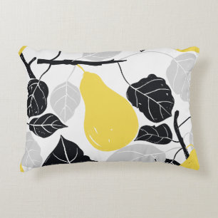 Coussins Décoratifs Poires rustiques Jaune noir
