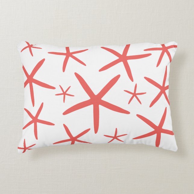Coussins Décoratifs Poisson maigre | Corail (Devant)