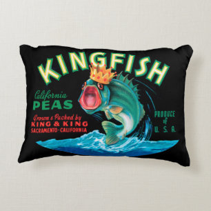 Coussins Décoratifs Poissons bas utilisant une couronne sur un arrière