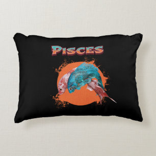 Coussins Décoratifs Poissons Zodiaque Horoscope Signe d'Eau Astrologie