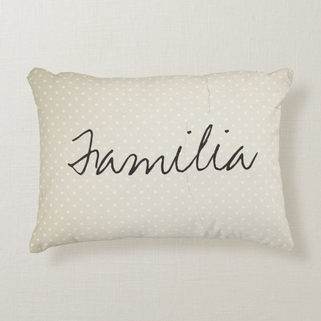 Coussins Décoratifs Poka Dot Familia (Devant)