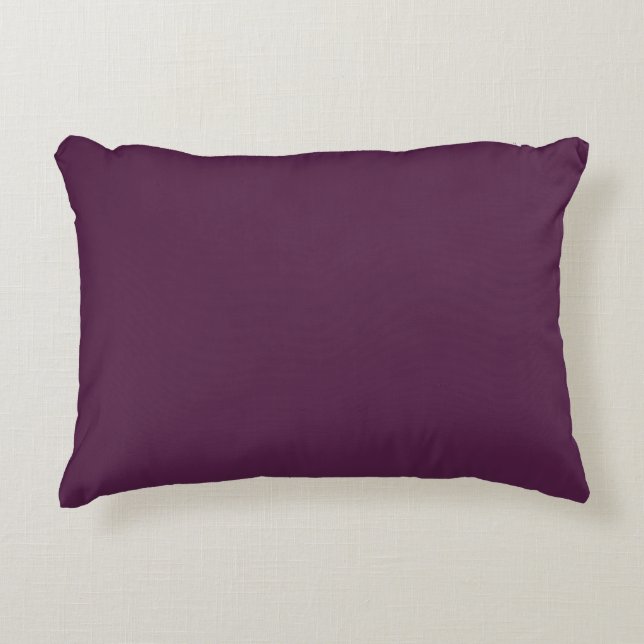 Coussins Décoratifs Pomme d'aubergine solide pourpre (Devant)