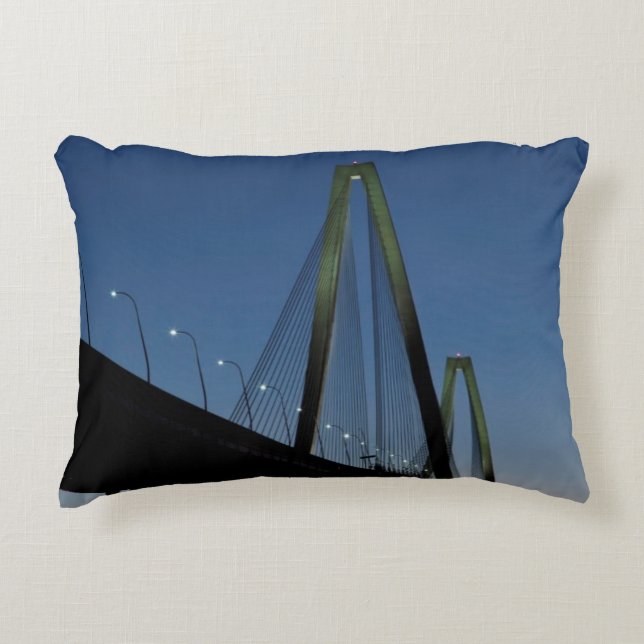 Coussins Décoratifs Pont de Jr. d'Arthur Ravenel au crépuscule (Devant)