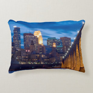 Coussins Décoratifs Pont Pierre Arch Minneapolis Skyline