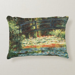 Coussins Décoratifs Pont sur l'étang Nénuphar par Claude Monet