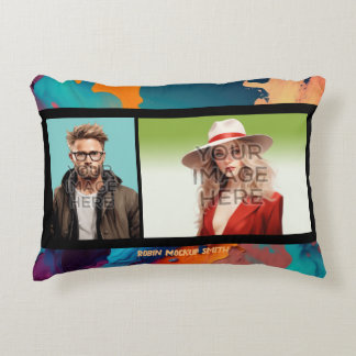 Coussins Décoratifs Pop Culture Signable 2 Photo Personnalisée Personn