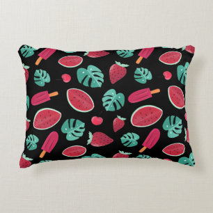 Coussins Décoratifs Popsicle, cerise, fraise et pastèque