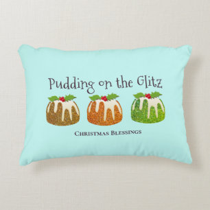 Coussins Décoratifs POUSSER SUR GLITZ   Noël personnalisé
