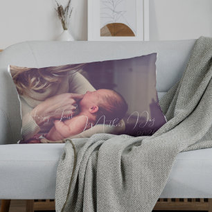 Coussins Décoratifs Première fête des mères photo Keepsaké maman cadea