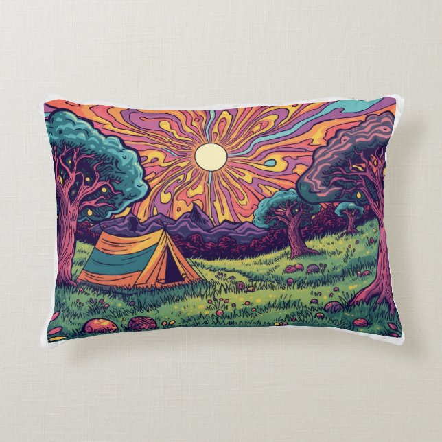 Coussins Décoratifs Psychedelic camping cushion (Devant)