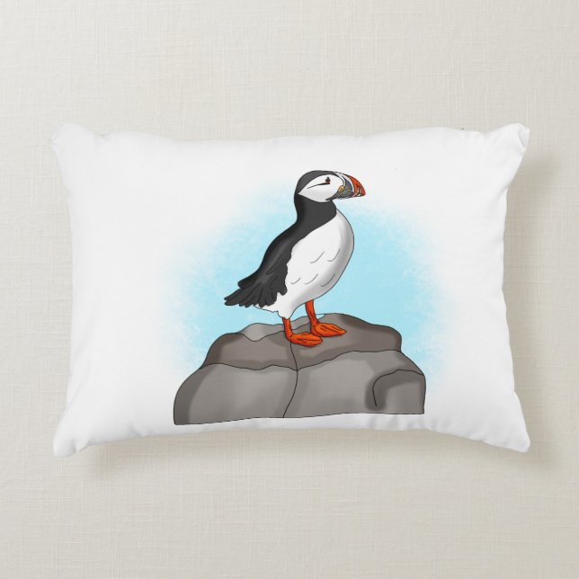 Coussins Décoratifs Puffin à main fine (Devant)