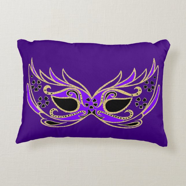 Coussins Décoratifs Purple Masquerade Mask (Dos)