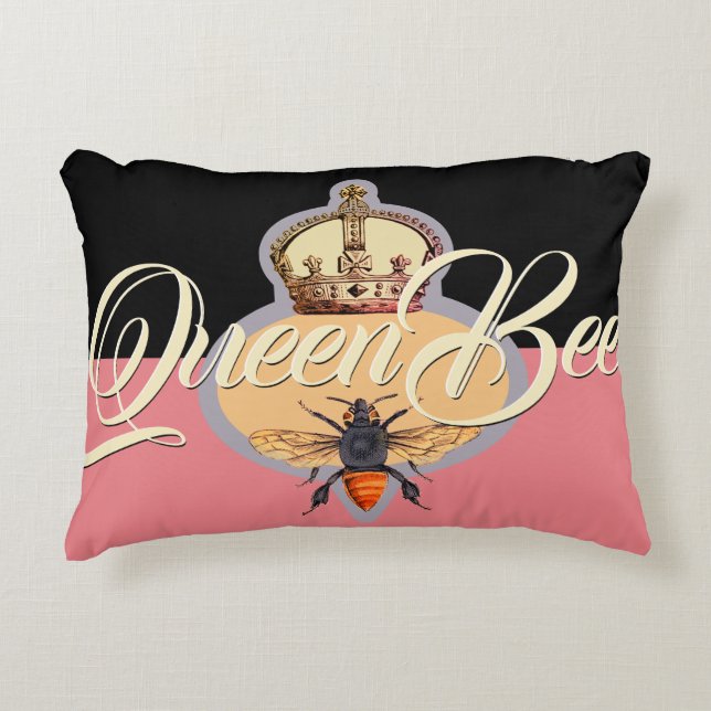 Coussins Décoratifs Queen Bee 12 po x 16 po (Devant)