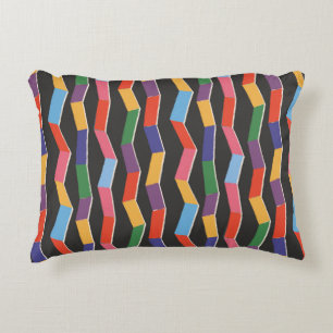 Coussins Décoratifs Rainbow abstrait zig zag sans couture motif, pois