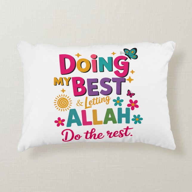 Coussins Décoratifs Ramadan Kareem & Eid Mubarak Islamic Accent Pillow (Devant)
